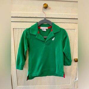 The Beaufort Bonnet Prim and  Proper Polo in green, size 12-18M
